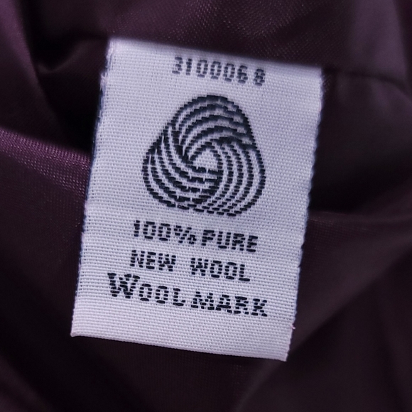 Vtg Pendleton Made In USA Wool 4 Button Blazer Sport Jacket Purple Sz - Picture 5 of 5